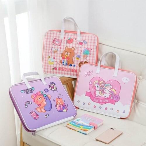 PU Leather Cute Laptop Sleeve Case 13.3 Inch Briefcase Carrying Bag Handbag for Girls Women Business