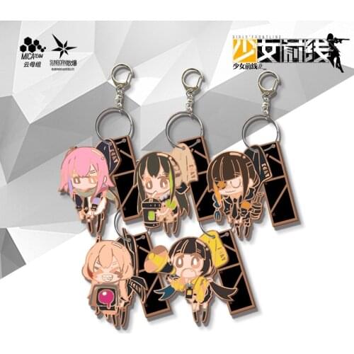 Anime Game Girls Frontline M4A1 Cute Cartoon Keyrings Pendant School bag Itabag Toys Keychain Xmas Gifts