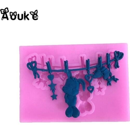 Rabbit Shoes Fondant Cake Silicone Mold Chocolate Mould Biscuits Candy Moulds DIY Wedding Cake Decoration Tools Embossed Molds