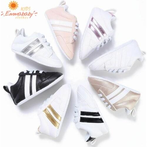 Hot Sale New Fashion Autumn Sneakers Newborn Baby Crib Shoes Boys Girls Infant Toddler Soft Sole First Walkers Baby Shoes