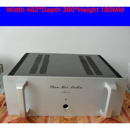 KYYSLB 482*390*180mm Small Transistor Pure Post Class A Amplifier Chassis Box House DIY with Cooling Hole Amplifier Case Shell