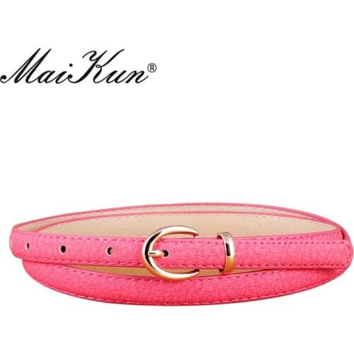 Maikun Belts for Women Snakeskin PU Leather Female Belt Designer Brand Luxury Women Belt