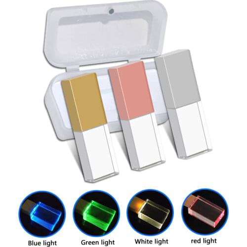 Fashionable Crystal Style USB Flash Pen Drive Memoria USB 4GB 8GB 16GB 32GB USB 2.0 Gift Pendrive cle usb (Over 10pcs Free Logo)