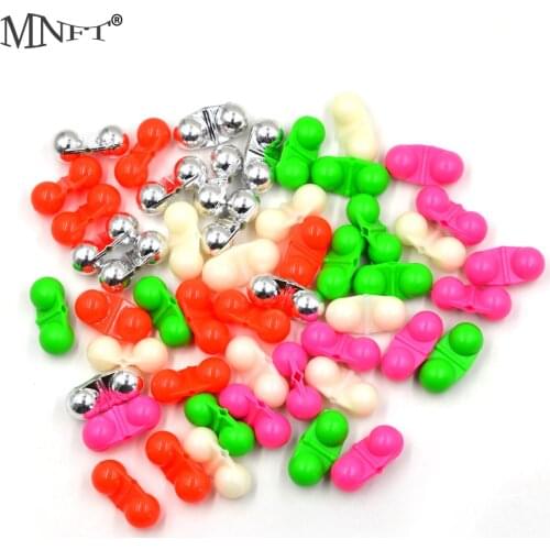 MNFT 20Pcs Sea Fishing Attractor Double Turn Rattle Fish Bite Bait Alarm Vibrate Bead Rattles Fish Attractors