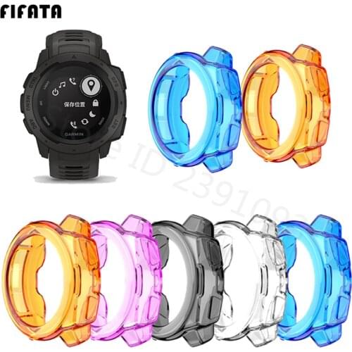 Soft TPU Protector Frame For Garmin Instinct Smartwatch Protective Sleeve For Garmin Instinct Silicone Protective Case Cover