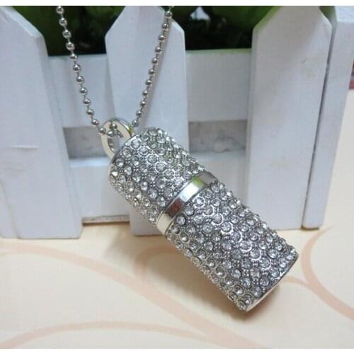 Real Capacity Jewelry Crystal USB 32GB 64GB 128GB 16GB USB Flash Memory Drive Stick Pen/Thumb/Car 8GB Pendrive 1TB 2TB Gift 2.0
