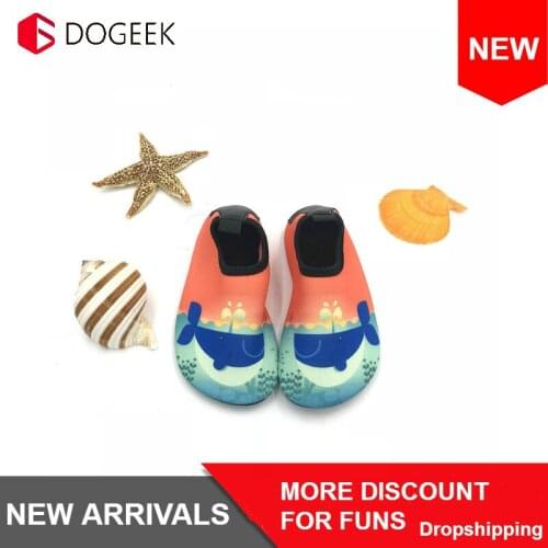Boys and Girls Non-Slip Beach Diving Shoes Children Barefoot Wading Shoes Soft Comfortable Skin Care Kids Swimming Shoes Sandals