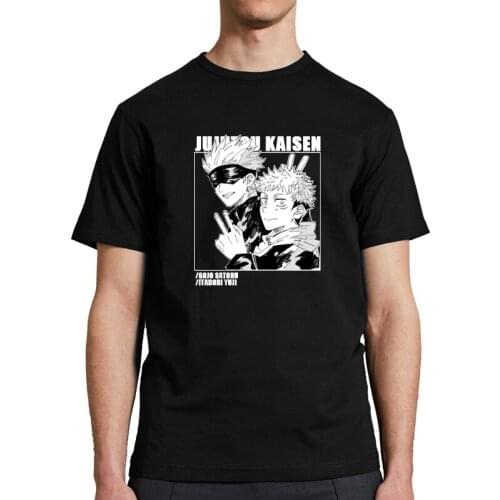 New Trendly Summer Tops Japanese Anime Jujutsu Kaisen T Shirt Cool Boys Fashion Funny Breathable Streetshirt