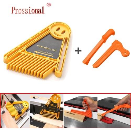 New Feather Loc Board Set Woodworking Engraving Machine Double Feather boards Miter Gauge Slot Router Table Saws
