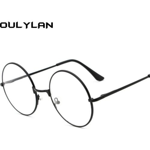 Oulylan Round Reading Glasses Men Metal Frame Glasses Retro Eyeglasses for Women Optical Vintage Spectacles Diopter +1.5 +4.0
