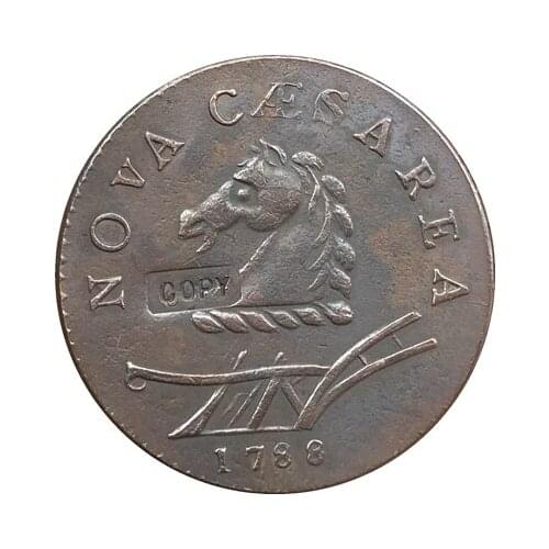 Wholesale 1788 NEW JERSEY COPPER COINS COPY 100% coper manufacturing