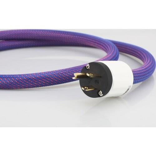 P102 +DW27 HIFI Power Cable 4square OFC Copper Wire Hi-Fi AC Mains Cable Audio Grade Power Leads US Plug Power Cable