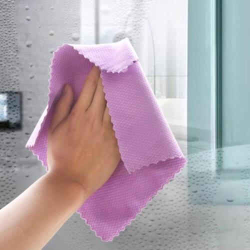 1 Pc Kitchen Anti-Grease Wiping Rags Efficient Fish Color Cloth Dish Cloth Home Washing Scale Wipe Many Cleaning Towel Clea Q2L6
