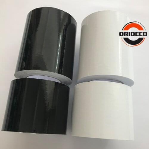 10/15cm Width Glossy Black/White Matte Black Air-Release Vinyl Wrap Roll Glossy Car Body Sticker Wrapping Foil