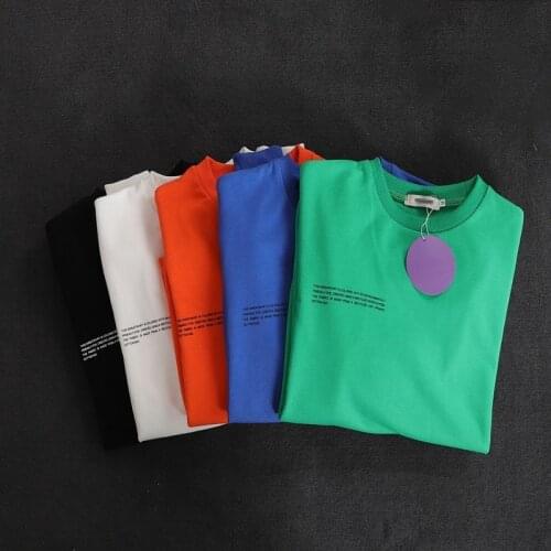 Short Sleeve Tshirts Women 100% Cotton Environmental Protection Dye O-Neck Tops, New Summer Solid Color Casual Streetwear