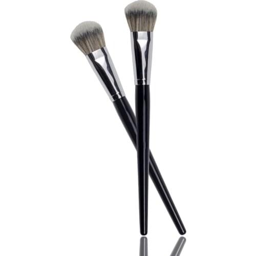 1Pc Professional Foundation Brush Long Wood Handle Luxury Flat Liquid Foundation Brush Big Concealer Brush Makeup Brush Tool