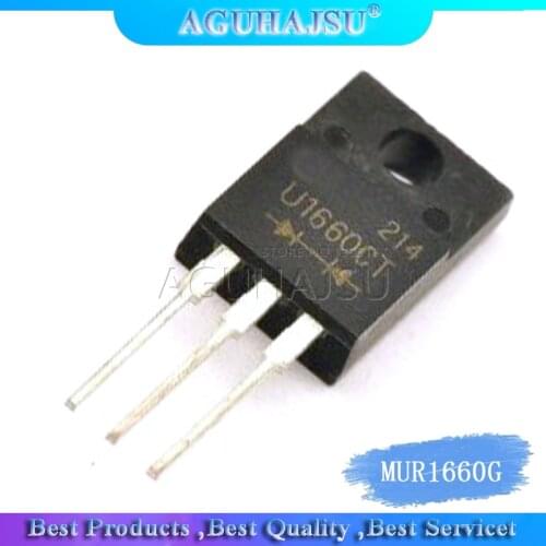 10pcs MUR1660G TO220F MUR1660CT U1660G TO-220 MUR1660 1660CT new original