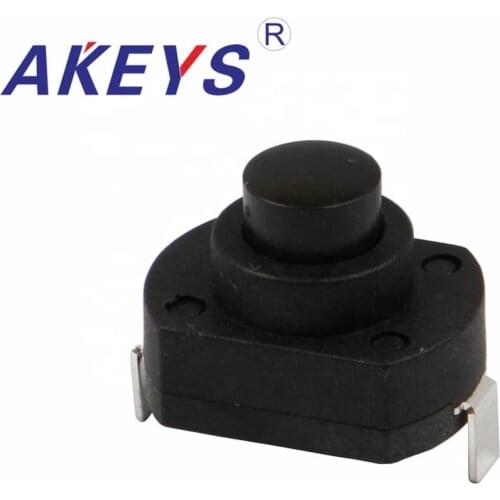 10PCS YT-1813-MA Black On Off Mini Push Button Switch Flashlight Switch