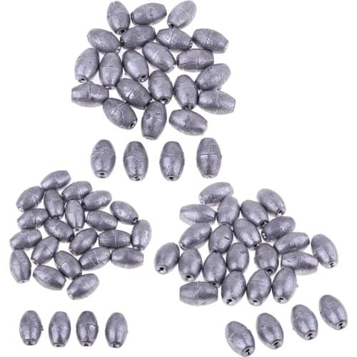 25PCS Premium Fishing Sinkers Weights Waterdrop Sinkers for All Kinds Water