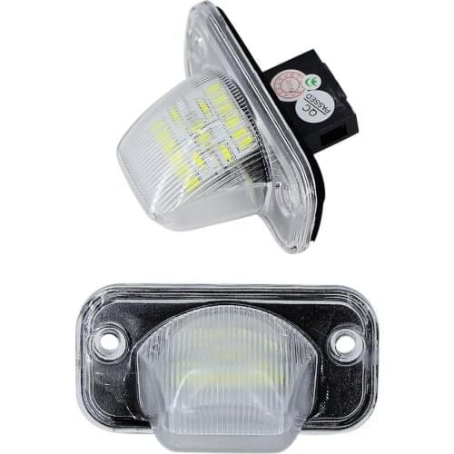 2x Error Free 18 SMD Number-plate Lamp For VW Passat B5 B6 LED License Plate Light For VW Transporter T4 Passat 1990-2003