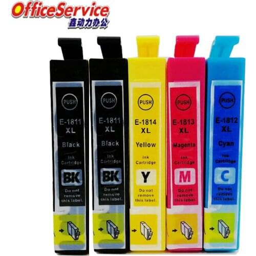 5X T1801 T1811 Compatible ink Cartridge For Epson XP-212 XP-215 XP-312 XP-315 XP-412 XP-415 XP-225 XP-322 325 422 425 printer