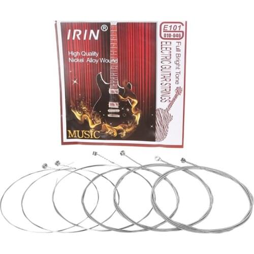 6pcs/set E101 Electric Guitar Strings Steel Core Nickel Alloy Wound (.010-.046) U2JB