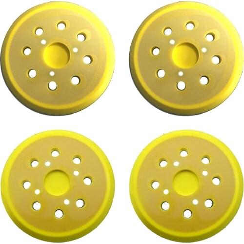 2pcs 5 inch car polishing cleaning tools backing pad sanding pad Yellow color 3 nails 4 nails 5" abrasive pad