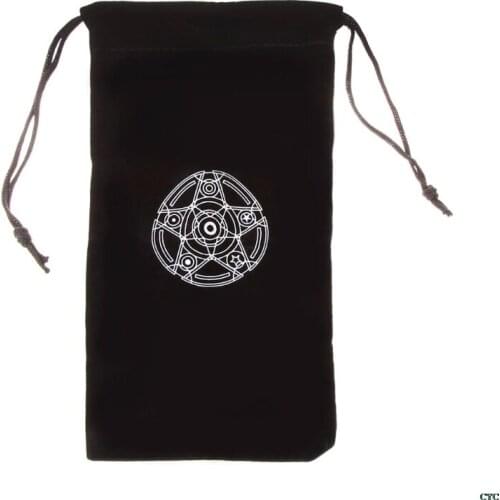 Velvet Pentagram Tarot Card Storage Bag Toy Jewelry Home Mini Drawstring Package Board Game Tarot Storage Bag