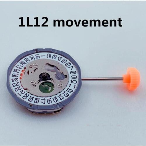 Free Shipping 1pcs NEW Japan Miyota 1L12 Quartz Watch Movement 3 pins Date at 3 Date at 6 Replace Repair