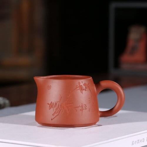 Cup of yixing undressed ore violet arenaceous personal cup cool breeze support a undertakes to take sample tea cup