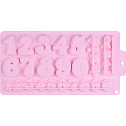 Digital Calculate Silicone Cake Mold for Chocolate Mousse Jelly Pudding Ice Cream Dessert Bread Pastry Bakeware Decorating Tools