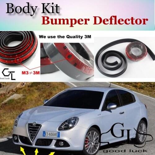 Bumper Lip Deflector Lips For Alfa Romeo Giulietta 940 AR Front Spoiler Skirt For TOPGEAR Friends Car Tuning / Body Kit / Strip