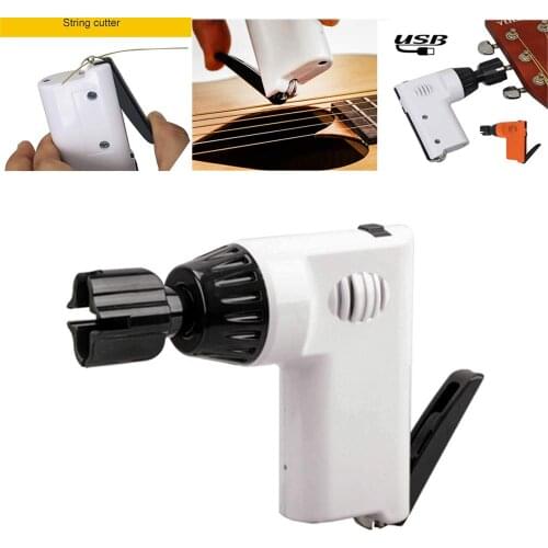 Guitar Tools USB Rechargeable Electric Guitar pegs Winder Strings Cutter Ukulele Banjo guitar parts multi function instrument