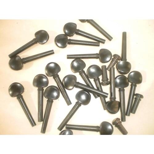 16 PCs Ebony Violin pegs 4/4 with 4 PCs violin end pin 4/4
