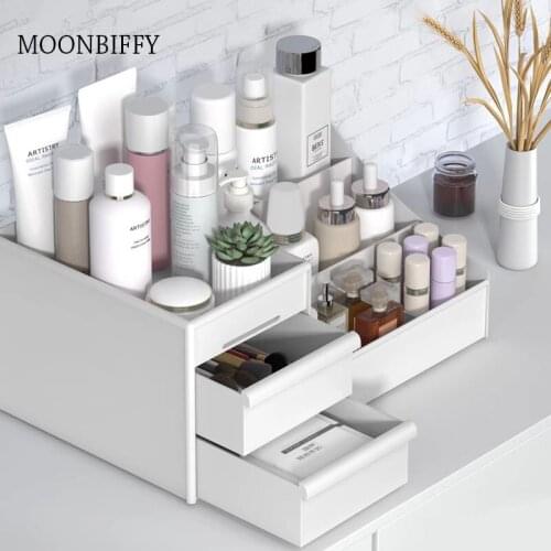 Large Capacity Cosmetic Storage Box Makeup Drawer Organizer Jewelry Nail Polish Makeup Container Desktop Sundries Storage Box