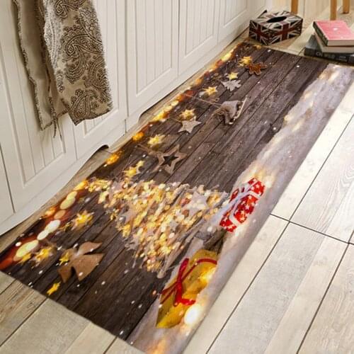 Christmas Rug Christmas Gift Hallway Carpets and Rugs for Bedroom Living Room Carpet Kitchen Bathroom Anti-Slip Floor Mats