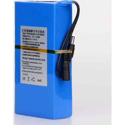 MasterFire 10set/lot DC 12V 18000mah Super Rechargeable Battery Lithium-ion Batteries Pack CCTV Camera Vdeo Recorder DC 121800