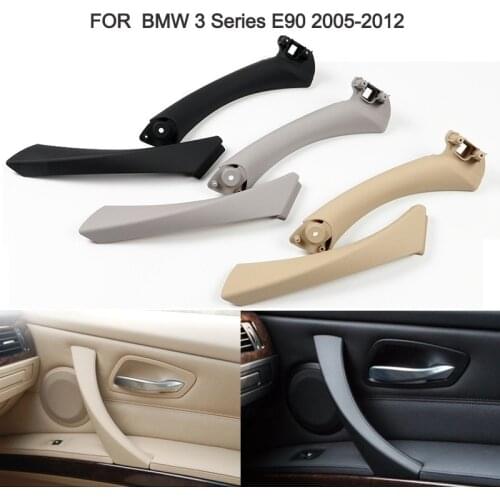 Car Inner Handle Interior Door Panel Pull Trim Cover Gray Beige Black left Right For BMW 3 series E90 E91 316 318 320 325 328