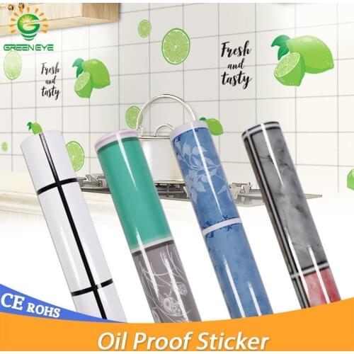 60cmx10Meter Wall Stickers Oil and Water Proof Wall Paper Resistant Kitchen Bar Desktop Home Decoration Marble Pattern