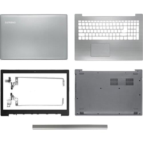 NEW For Lenovo IdeaPad 320-15 320-15ISK 320-15IKB 320-15ABR LCD Back Cover Front bezel Hinges Palmrest/Bottom Case Laptop Silver