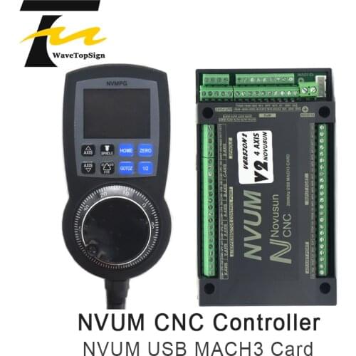 WaveTopSign USB MACH3 Card Support USB Can Support 3-6 axis Stepper Systems 200KHz Pulse Output for Every Axis