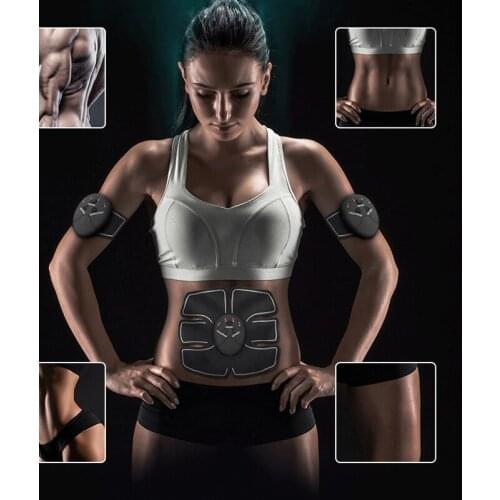 Fitness Abdominal Muscle Trainer Smart Stimulator Training Gear Abdominal Exerciser Toning Belt Battery Abs Fit High Quality