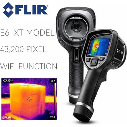 FLIR E6-XT Handheld Thermal Imager 3 Inch Display with Extended Temperature Range MSX Image Enhancement Technology