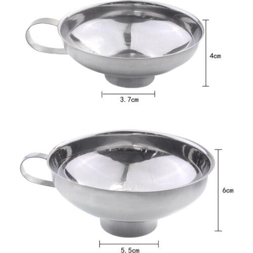 Stainless Steel Wide Mouth Funnel for Beans Jam Food Powder Kitchen Gadgets xobw