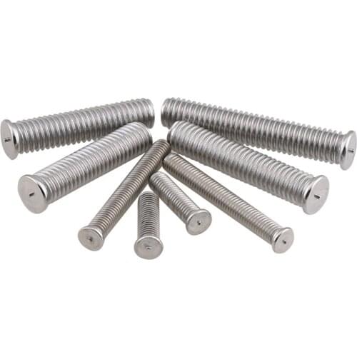 50PCS M3 M4 M5 M6 M8 304 Stainless Steel A2 Projection Weld Studs Spot Welding Nails Column Screw