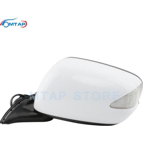 MTAP Outer Side Rearview Door Mirror Assy 7-PINS Electric Folding LED For Honda Jazz Fit GE6 GE8 2009 2010 211 2012 2013 2014