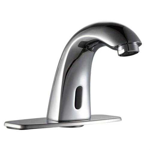X7021B2 - Luxury DC6V Deck Mounted Chrome Color Brass Material Basin Automatic Tap