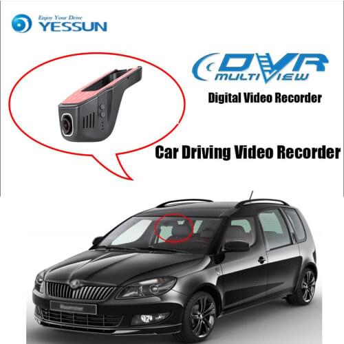 YESSUN for Skoda Roomster Car Driving Video Recorder Wifi DVR Mini Camera Novatek 96658 FHD 1080P Dash Cam Night Vision