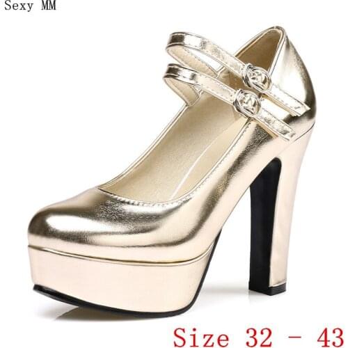 Women High Heel Shoes Platform Pumps Woman High Heels Party Wedding Shoes Kitten Heels Small Plus Size 32 33 - 40 41 42 43