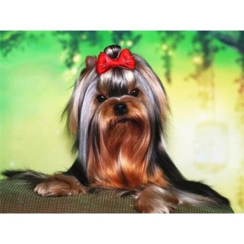 Animal Dog DIY Cross Stitch 11CT Kits Craft Needlework Set Cotton Thread Printed Canvas Home Decoration Wholesale New Design